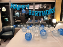 將圖片載入圖庫檢視器 天藍白生日佈置 - Turtle Balloon HK