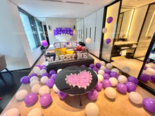 將圖片載入圖庫檢視器 紫白心心求婚佈置 - Turtle Balloon HK