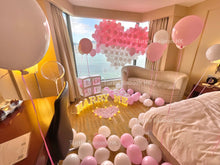 將圖片載入圖庫檢視器 升級粉白心心求婚佈置 - Turtle Balloon HK