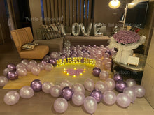 將圖片載入圖庫檢視器 紫色求婚佈置 - Turtle Balloon HK