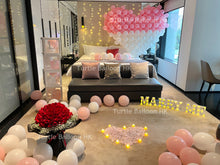 將圖片載入圖庫檢視器 升級粉白心心求婚佈置 - Turtle Balloon HK

