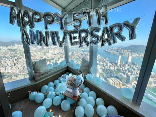 Tiffany Blue周年紀念佈置 - Turtle Balloon HK