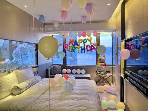馬卡龍生日佈置 - Turtle Balloon HK